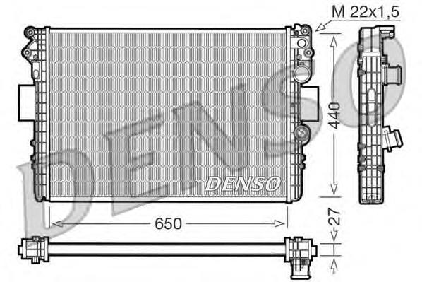 Купити DRM12002 Denso Радіатор двигуна