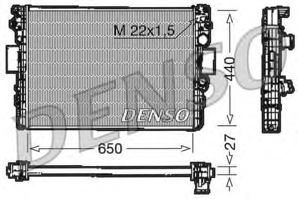 Купити DRM12003 Denso Радіатор двигуна