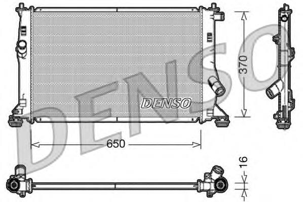 Радіатор охолодження двигуна DRM10076 Denso