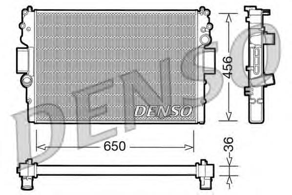 Купити DRM12007 Denso Радіатор двигуна