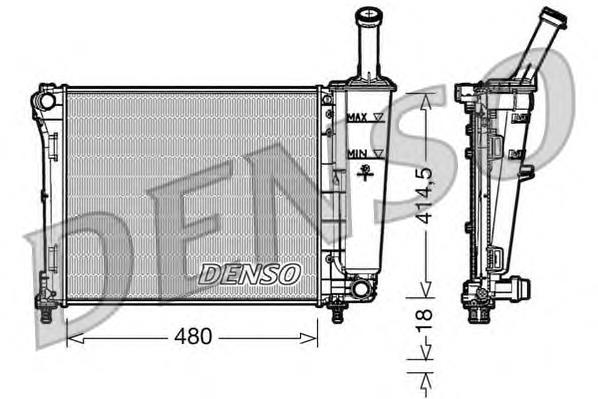 Купити DRM09161 Denso Радіатор двигуна