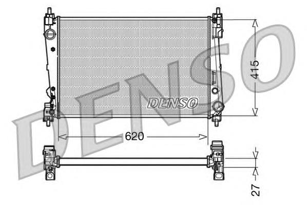 Радіатор DRM09111 Denso