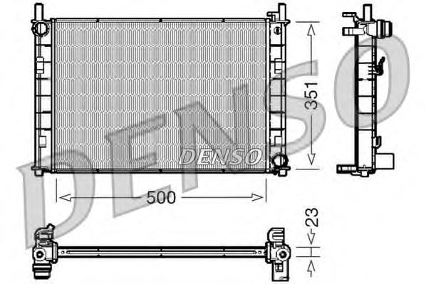 Радіатор охолодження Denso DRM10045