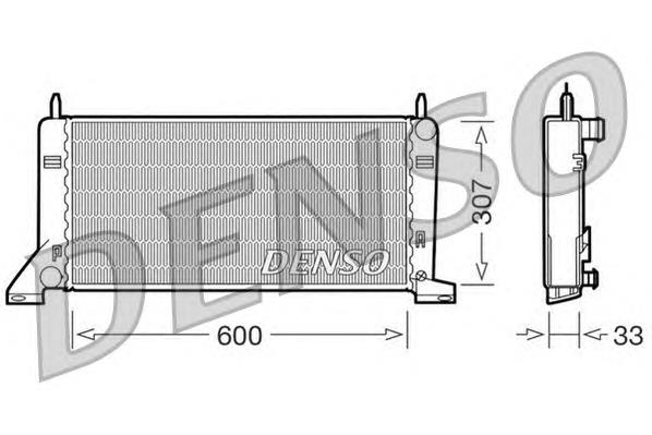 Радіатор охолодження двигуна DRM10021 Denso