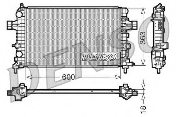 Купити DRM20103 Denso Радіатор двигуна