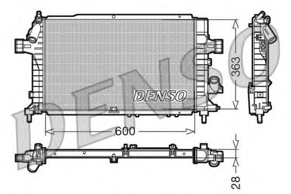 DRM20104 Denso Радіатор охолодження двигуна