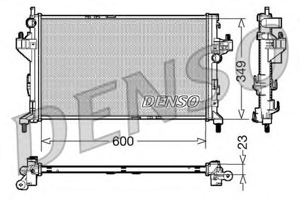 DRM20045 Denso радіатор охолодження двигуна