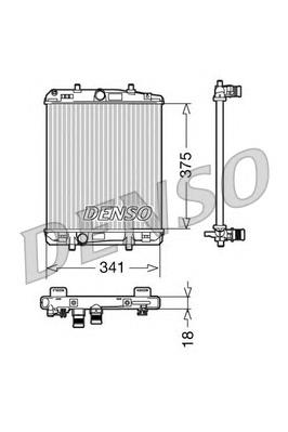 DRM21601 Denso Радіатор охолодження двигуна