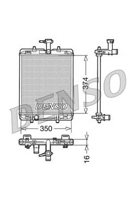 Радіатор DRM21602 Denso