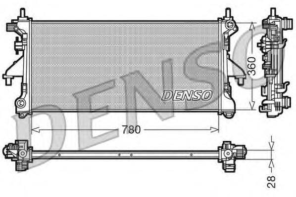 Радіатор DRM21101 Denso
