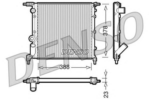 DRM23006 Denso радіатор охолодження двигуна