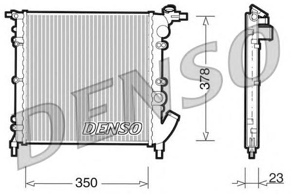 DRM23003 Denso радіатор охолодження двигуна