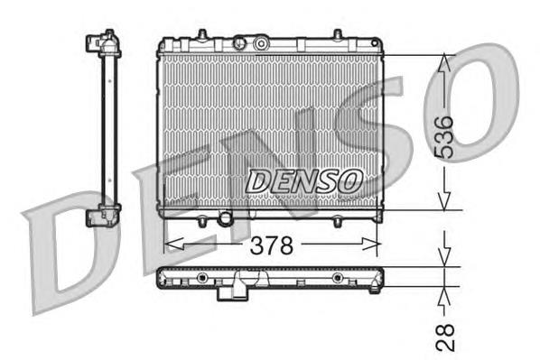 DRM21056 Denso радіатор охолодження двигуна