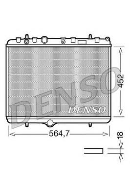 Радіатор охолодження Denso DRM21055