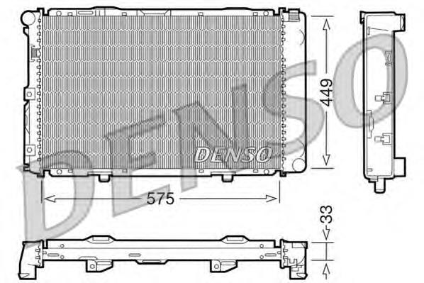 Купити A2015008103 Mercedes Радіатор двигуна