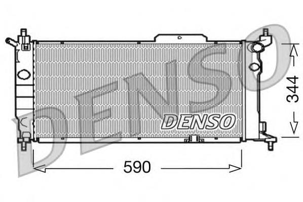 DRM20013 Denso радіатор охолодження двигуна