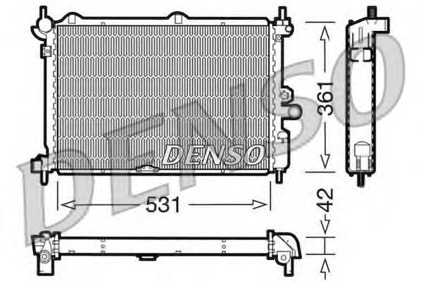 Радіатор охолодження двигуна DRM20014 Denso