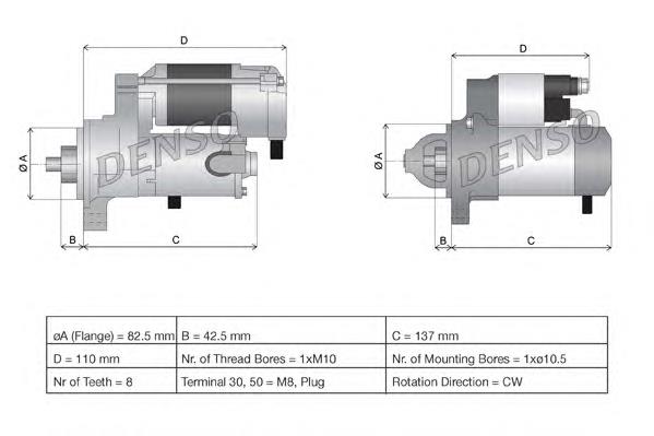 Стартер DSN952 Denso