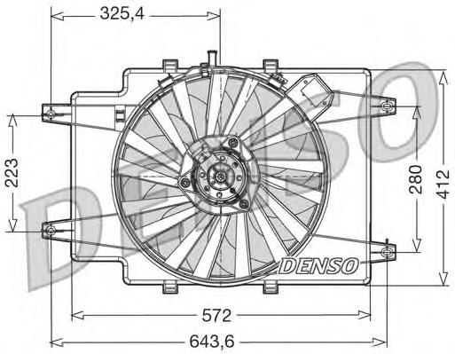 46743390 Fiat/Alfa/Lancia Облицювання рамки радіатора