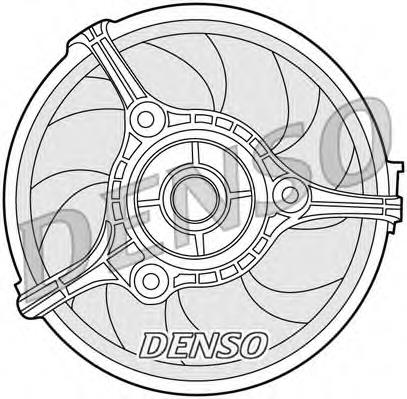 DER02002 Denso електровентилятор охолодження в зборі (двигун + крильчатка)