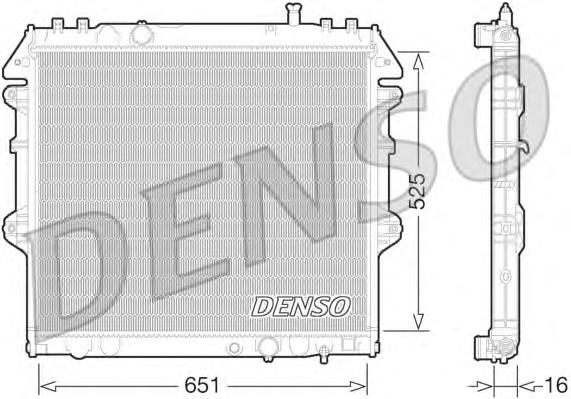Радіатор основний Denso DRM50069 ціна, від 102.63 USD