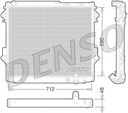 Радіатор основний Denso DRM50075 ціна, від 292.68 USD