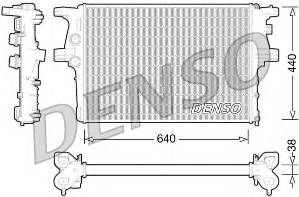 Купити DRM12008 Denso Радіатор двигуна