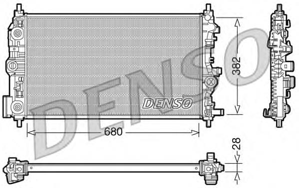 Радіатор основний Denso DRM20009 ціна, від 154.30 USD