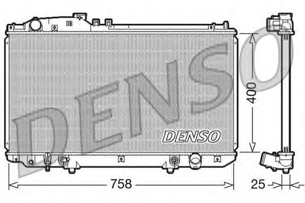 DRM51006 Denso Радіатор охолодження двигуна