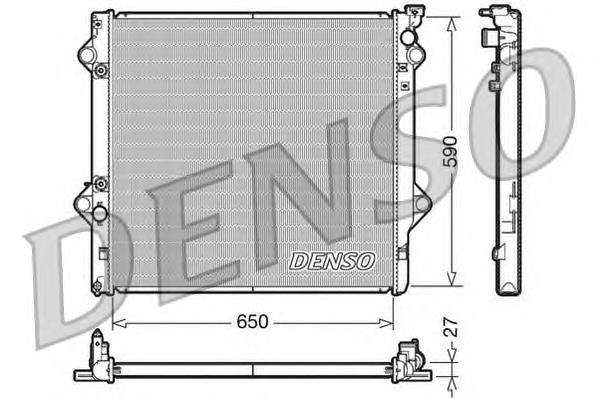 Купити DRM50047 Denso Радіатор двигуна