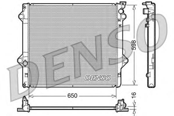 Радіатор основний Denso DRM50048 ціна, від 100.42 USD