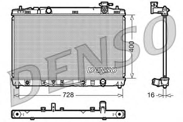 DRM50041 Denso Радіатор охолодження двигуна