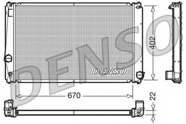 Радіатор основний Denso DRM50053 ціна, від 75.93 USD