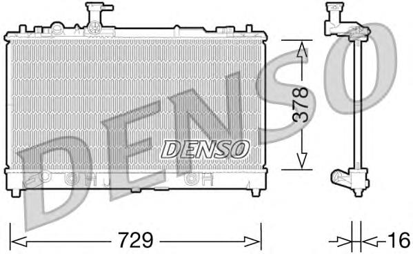 Радіатор охолодження двигуна DRM44026 Denso