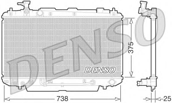 Купити DRM50064 Denso Радіатор двигуна