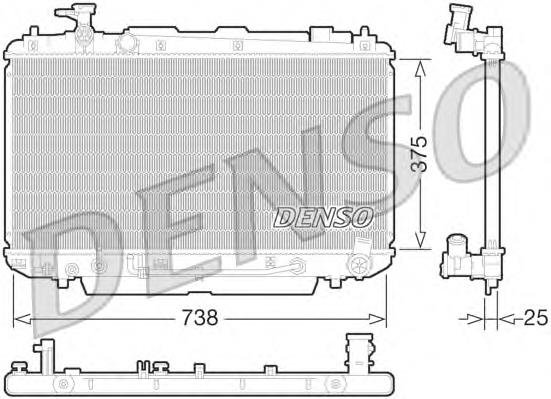 Радіатор основний Toyota 1640028500 ціна, від 79.80 USD