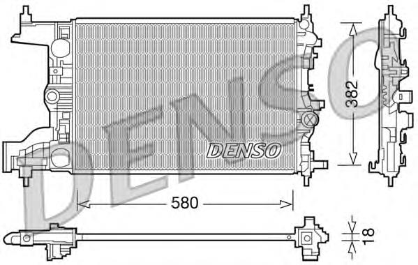 Купити DRM20094 Denso Радіатор двигуна