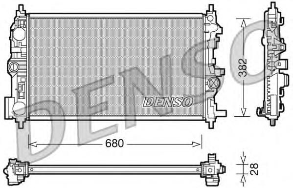 Радіатор охолодження двигуна DRM20078 Denso