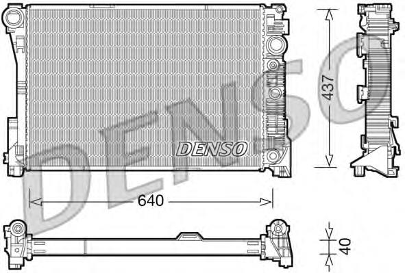 Купити DRM17046 Denso Радіатор двигуна