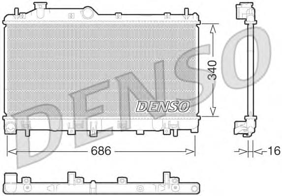 Купити 45119AJ030 Subaru Радіатор двигуна