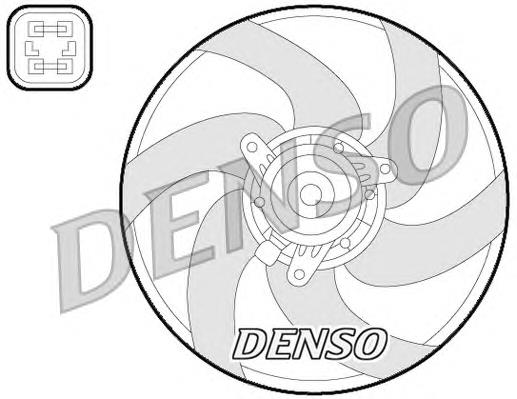 DER21022 Denso Електровентилятор радіатора