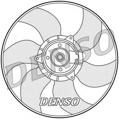 DER23001 Denso електровентилятор охолодження в зборі (двигун + крильчатка)