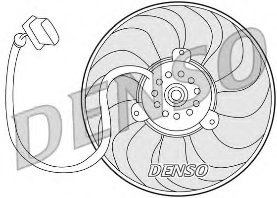 DER32004 Denso Вентилятор системи охолодження правий