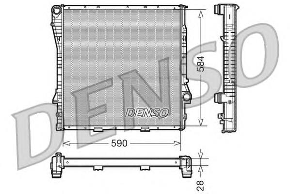 Радіатор основний Denso DRM05115 ціна, від 117.07 USD