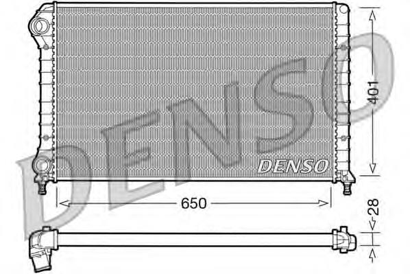 Купити DRM09061 Denso Радіатор двигуна