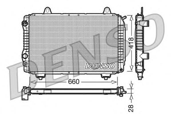 Купити DRM09071 Denso Радіатор двигуна