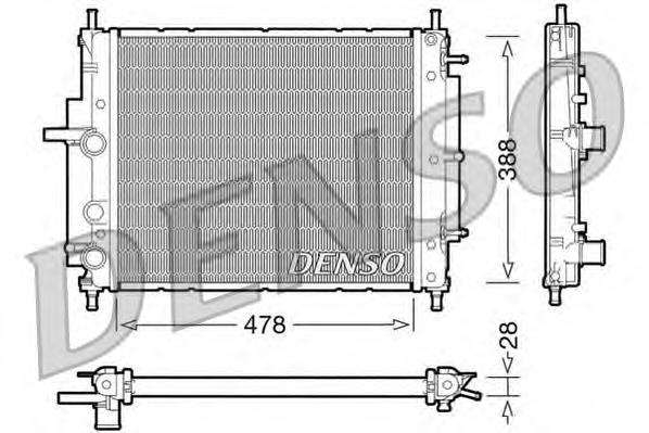 Радіатор основний Fiat/Alfa/Lancia 46535007 ціна, від 39.52 USD