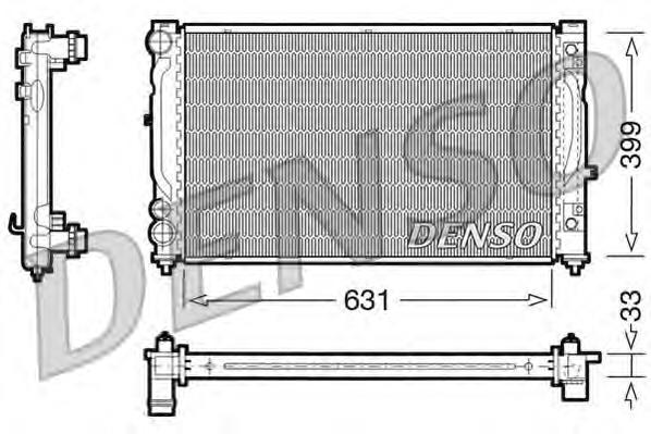 Радіатор охолодження Denso DRM02030