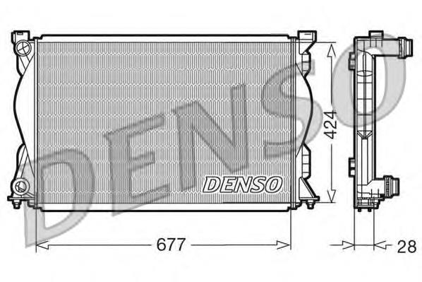 DRM02036 Denso радіатор охолодження двигуна