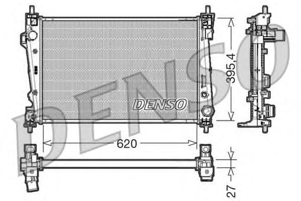 DRM01007 Denso Радіатор охолодження двигуна